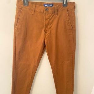 Arizona Khaki Chino Pants Flex Waist relaxed slim Fit 32/32